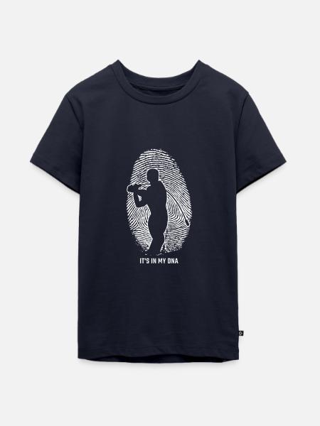 Hornussen DNA - Teenager Premium Bio T-Shirt - Navy