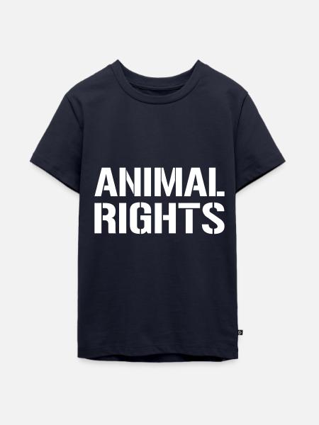 ANIMAL RIGHTS - Teenager Premium Bio T-Shirt - Navy