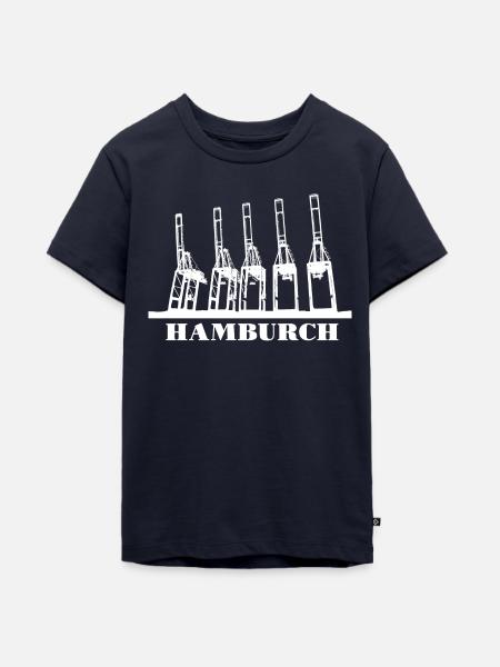 Hamburch - Teenager Premium Bio T-Shirt - Navy