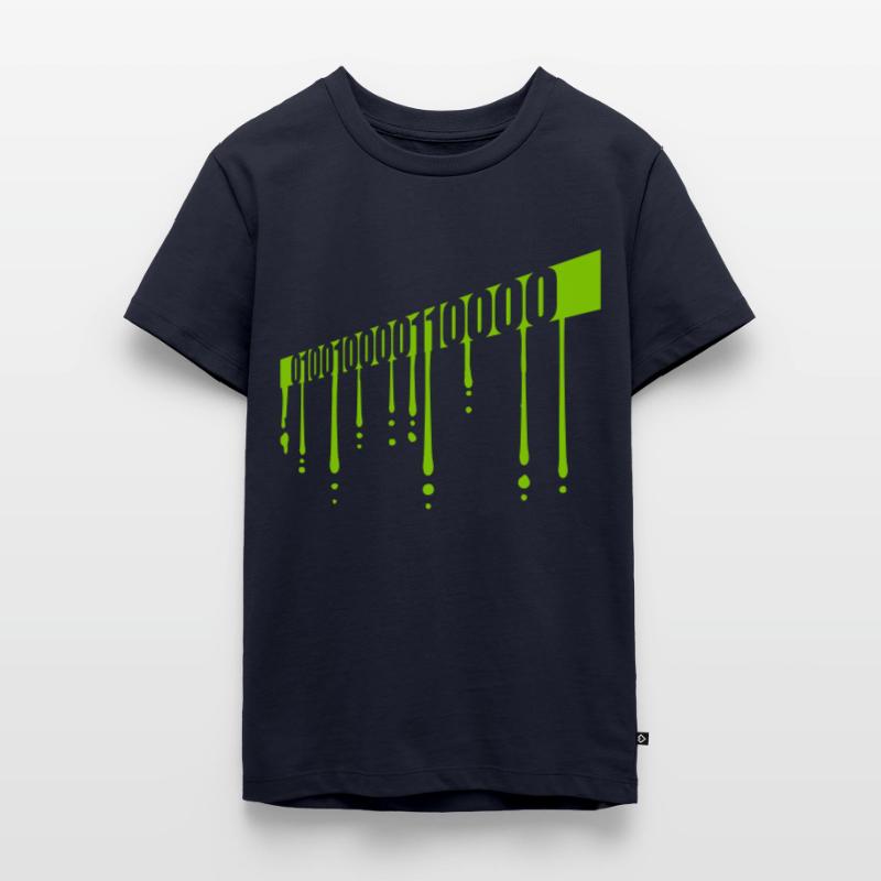 Binary Code Program Language Teenager Premium Organic T-Shirt