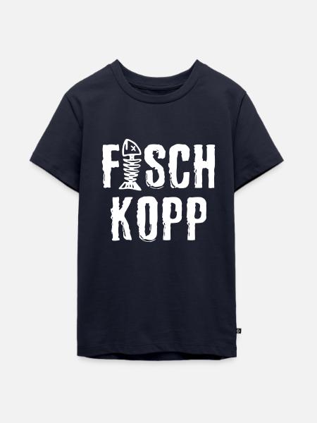 Fischkopp - Teenager Premium Bio T-Shirt - Navy
