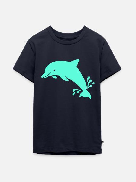 Delphin - Teenager Premium Bio T-Shirt - Navy