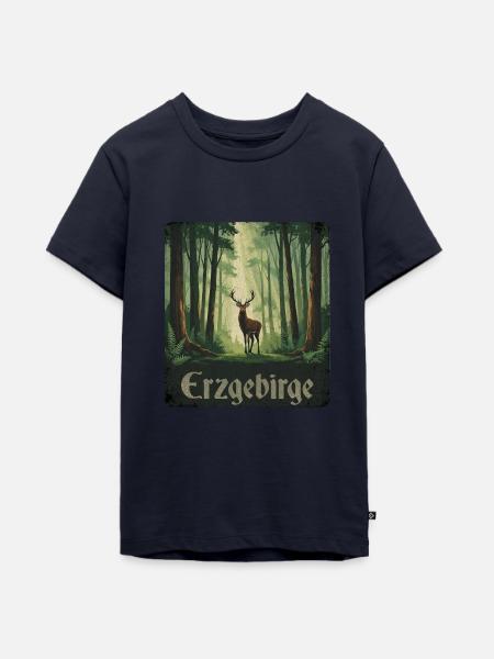 Erzgebirge - Teenager Premium Bio T-Shirt - Navy