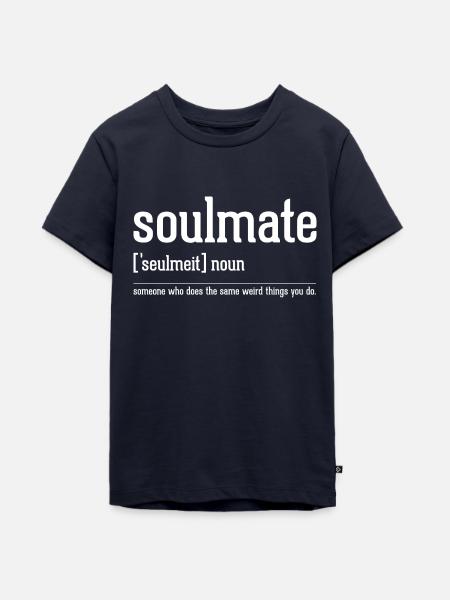 Definition of Soulmate - Teenager Premium Bio T-Shirt - Navy