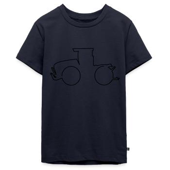 Machine Agriculture Trecker Kids - Teenager Premium Organic T-Shirt - navy - Front - AI Model Teenager Male light (155cm)