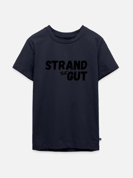 Strand tut gut - Teenager Premium Bio T-Shirt - Navy