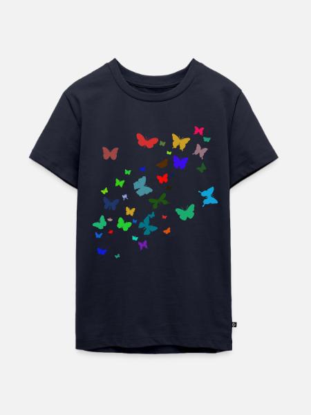 schmetter .... - Teenager Premium Bio T-Shirt - Navy