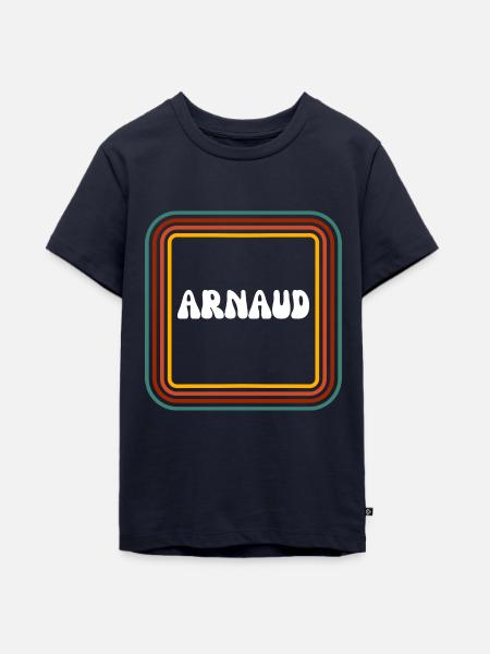 Name Arnaud retro - Teenager Premium Bio T-Shirt - Navy