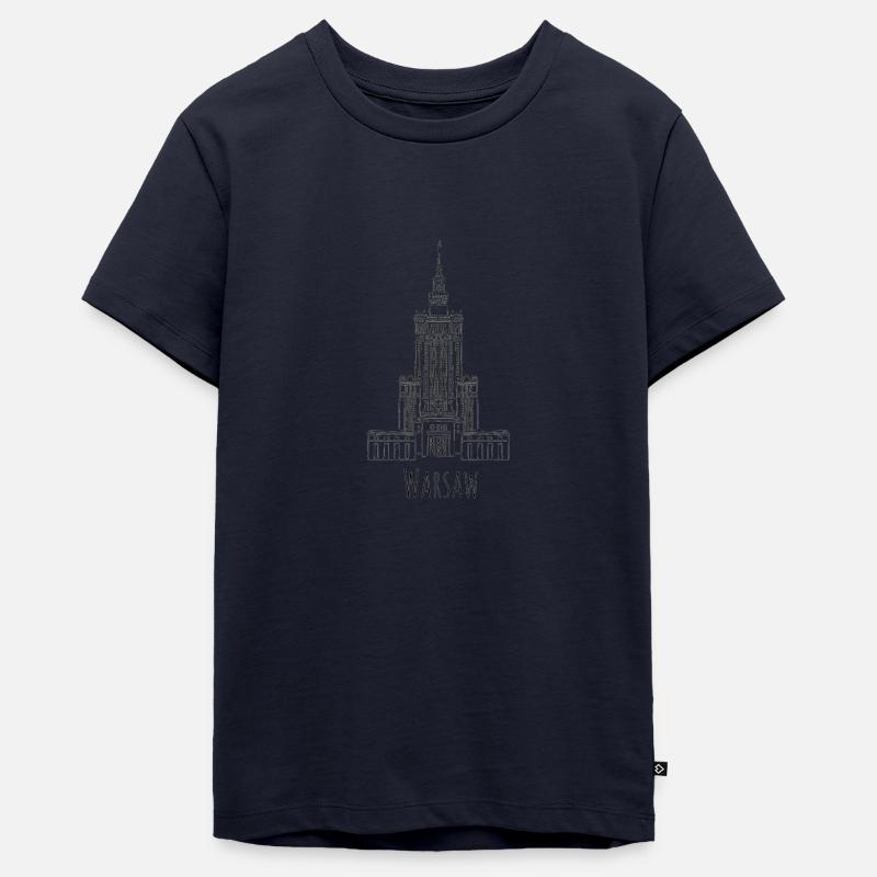 Varsovie - T-shirt Premium bio Ado - bleu marine