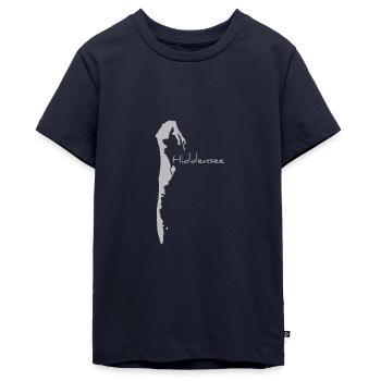 Insel Hiddensee - Teenager Premium Bio T-Shirt - Navy - Vorne - AI Model Teenager Male light (155cm)