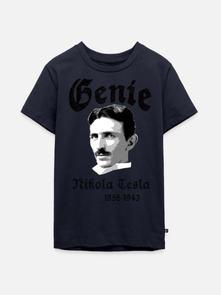 Nikola Tesla - Teenager Premium Bio T-Shirt - Navy