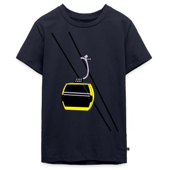 La Paz Bolivia Seilbahn - Teenager Premium Bio T-Shirt - Navy - Vorne - AI Model Teenager Male light (155cm)