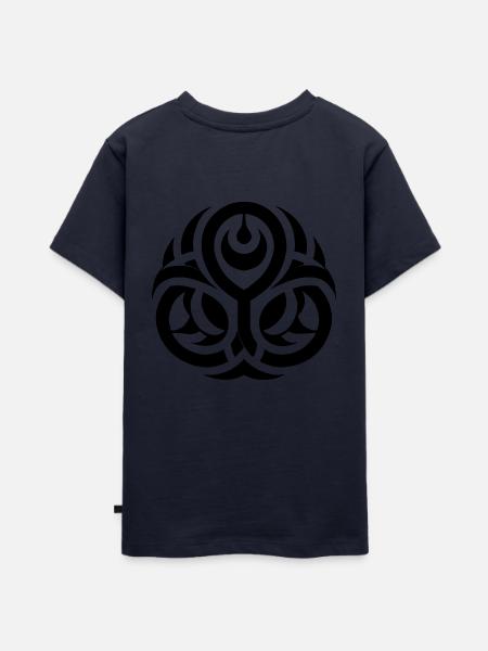 Schwarzes Symbol - Teenager Premium Bio T-Shirt - Navy