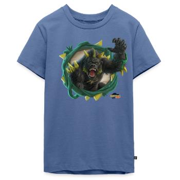 schleich® ELDRADOR® CREATURES Monstergorilla - Teenager Premium Bio T-Shirt - Taubenblau - Vorne - AI Model Teenager Male light (155cm)