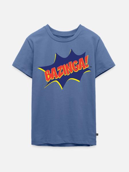 Frauen T-Shirt Bazinga Comic - Teenager Premium Bio T-Shirt - Taubenblau