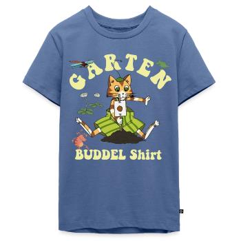 Pettersson & Findus Garten Buddel Shirt Findus - Teenager Premium Bio T-Shirt - Taubenblau - Vorne - AI Model Teenager Male light (155cm)