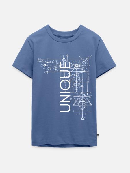 EINZIGARTIG four - Teenager Premium Bio T-Shirt - Taubenblau