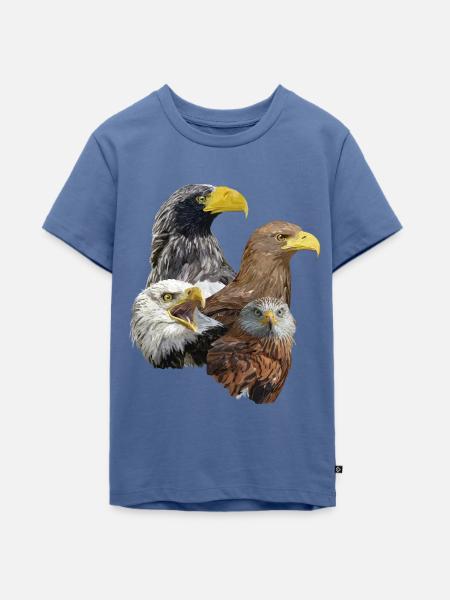 Greifvogel - Teenager Premium Bio T-Shirt - Taubenblau