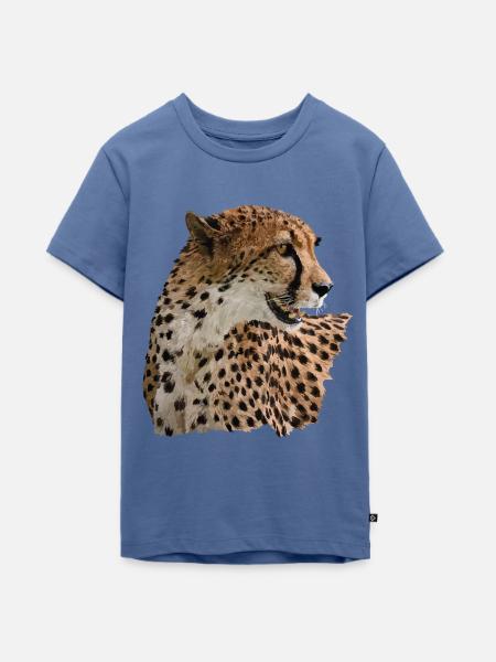 Gepard - Teenager Premium Bio T-Shirt - Taubenblau