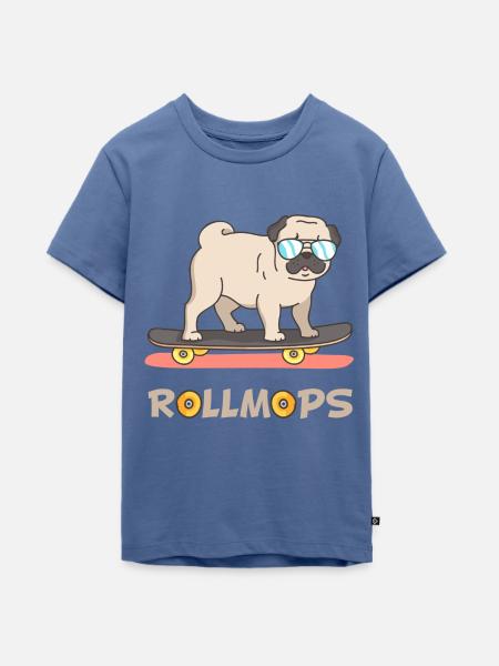 RollMops (Sunglasses-Edition) - Teenager Premium Bio T-Shirt - Taubenblau