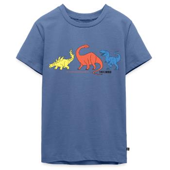 T-Rex World Dinosaurier Giganten Der Urzeit - Teenager Premium Bio T-Shirt - Taubenblau - Vorne - AI Model Teenager Male light (155cm)