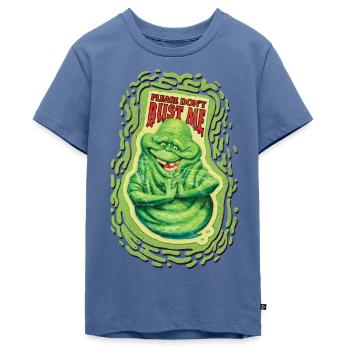 Ghostbusters Please Don't Bust Me Slimer - Teenager Premium Bio T-Shirt - Taubenblau - Vorne - AI Model Teenager Male light (155cm)