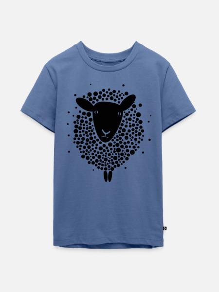 Schwarzes Schaf - Teenager Premium Bio T-Shirt - Taubenblau