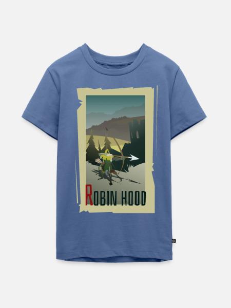 Robin Hood - Teenager Premium Bio T-Shirt - Taubenblau