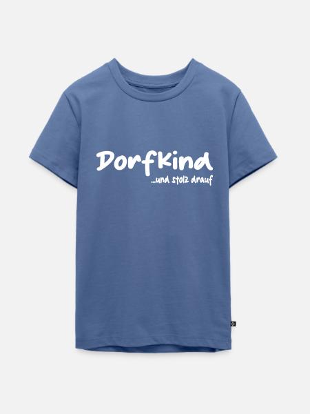 Dorfkind - Teenager Premium Bio T-Shirt - Taubenblau