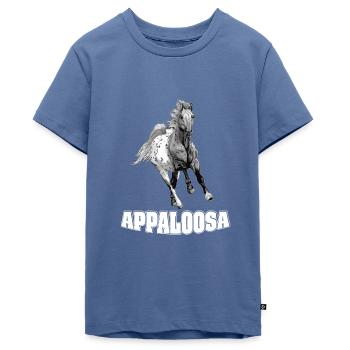 appaloosa Pferd Pferde fohlen reiten Geschenk - Teenager Premium Bio T-Shirt - Taubenblau - Vorne - AI Model Teenager Male light (155cm)
