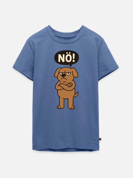 Statement Hund Nö Einfach Nein - Teenager Premium Bio T-Shirt - Taubenblau