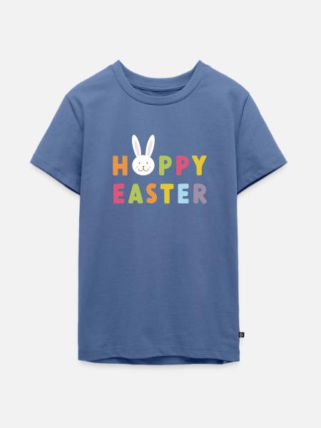 Hoppy Easter - Teenager Premium Bio T-Shirt - Taubenblau