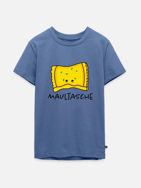 Lustige Maultasche - Teenager Premium Bio T-Shirt - Taubenblau