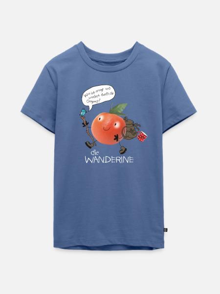 Wanderine - Teenager Premium Bio T-Shirt - Taubenblau