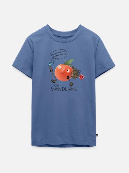 Wanderine auf Wanderschaft - Teenager Premium Bio T-Shirt - Taubenblau