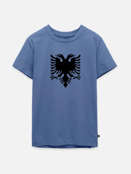 Albanischer Adler - Teenager Premium Bio T-Shirt - Taubenblau