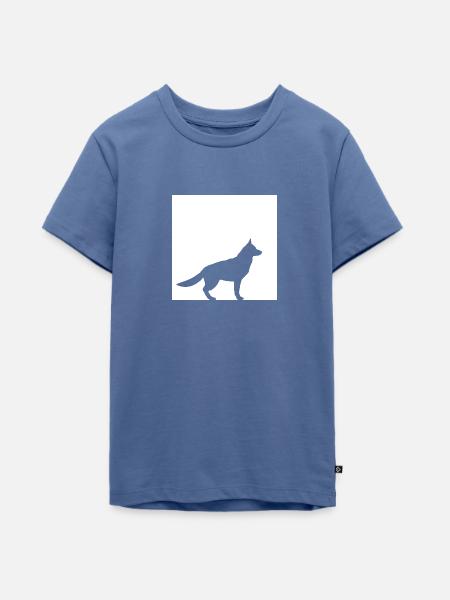 Schäferhund - Teenager Premium Bio T-Shirt - Taubenblau