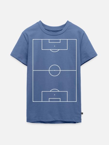 Fußballfeld - Teenager Premium Bio T-Shirt - Taubenblau