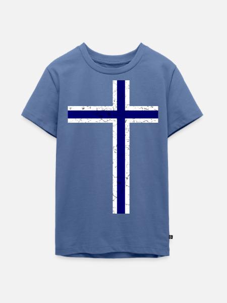 Norwegen Flagge - Teenager Premium Bio T-Shirt - Taubenblau