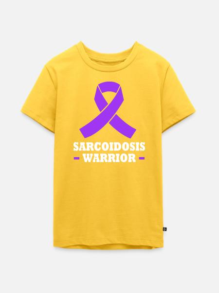 Sarkoidose - Teenager Premium Bio T-Shirt - Sonnengelb