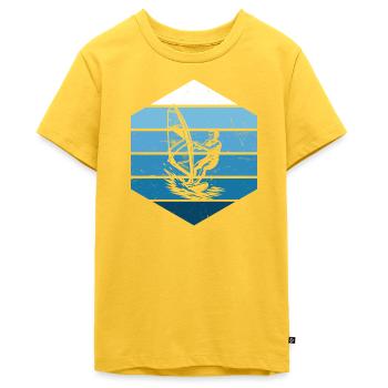 Windsurfing Stil für jeden Anlass - Teenager Premium Bio T-Shirt - Sonnengelb - Vorne - AI Model Teenager Male light (155cm)