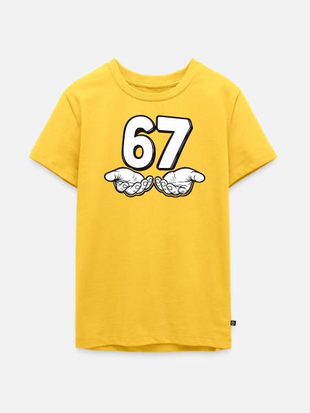Six Seven Trend - Teenager Premium Bio T-Shirt - Sonnengelb
