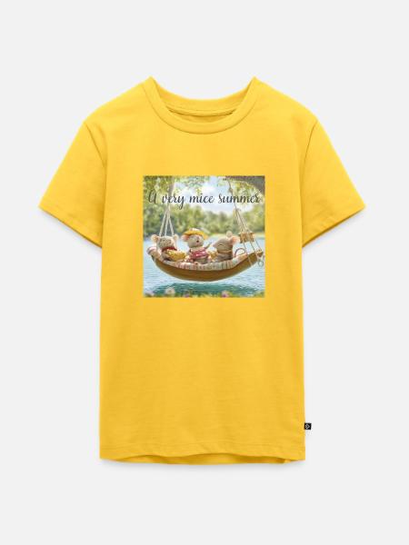 A very mice summer - Teenager Premium Bio T-Shirt - Sonnengelb