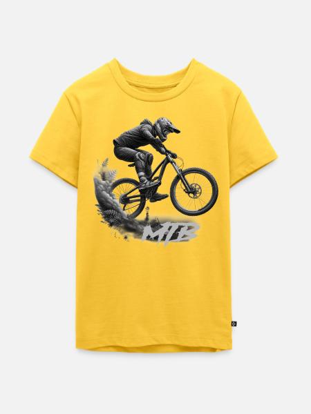 MTB bike - Teenager Premium Bio T-Shirt - Sonnengelb