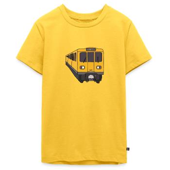 U1 U-Bahn - Teenager Premium Bio T-Shirt - Sonnengelb - Vorne - AI Model Teenager Male light (155cm)