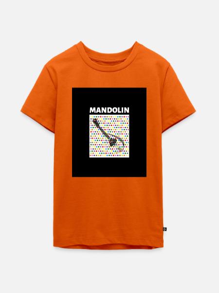 Mandolin (dots) - Teenager Premium Bio T-Shirt - Orange