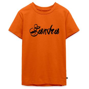 Sandra - T-shirt Premium bio Ado - orange  - Devant - AI Model Teenager Male light (155cm)