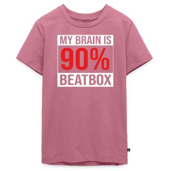 Beatbox - Teenager Premium Organic T-Shirt - mauve - Front - AI Model Teenager Male light (155cm)