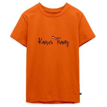 Emperor Franz Joseph - Teenager Premium Organic T-Shirt - orange  - Front - AI Model Teenager Male light (155cm)