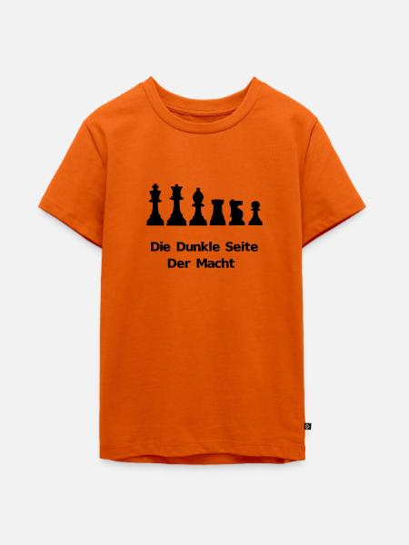 Die Dunkle Seite der Macht - Teenager Premium Bio T-Shirt - Orange